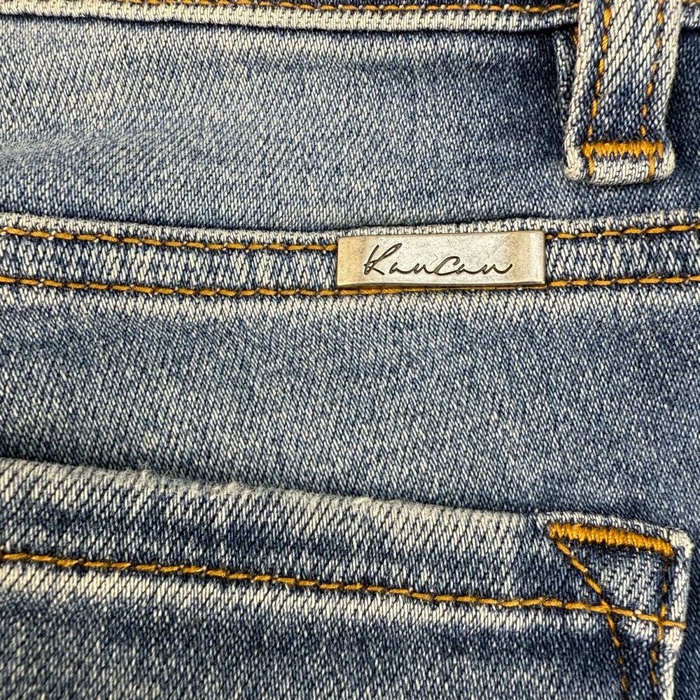 KanCan Jeans Women's 1/24 Mid Rise Ancle Skinny Frayed Hem Mid Rise Fit - NWT - Picture 6 of 16